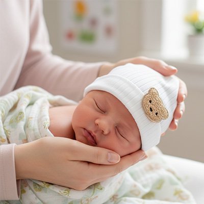 Bonnet bebe mignon blanc