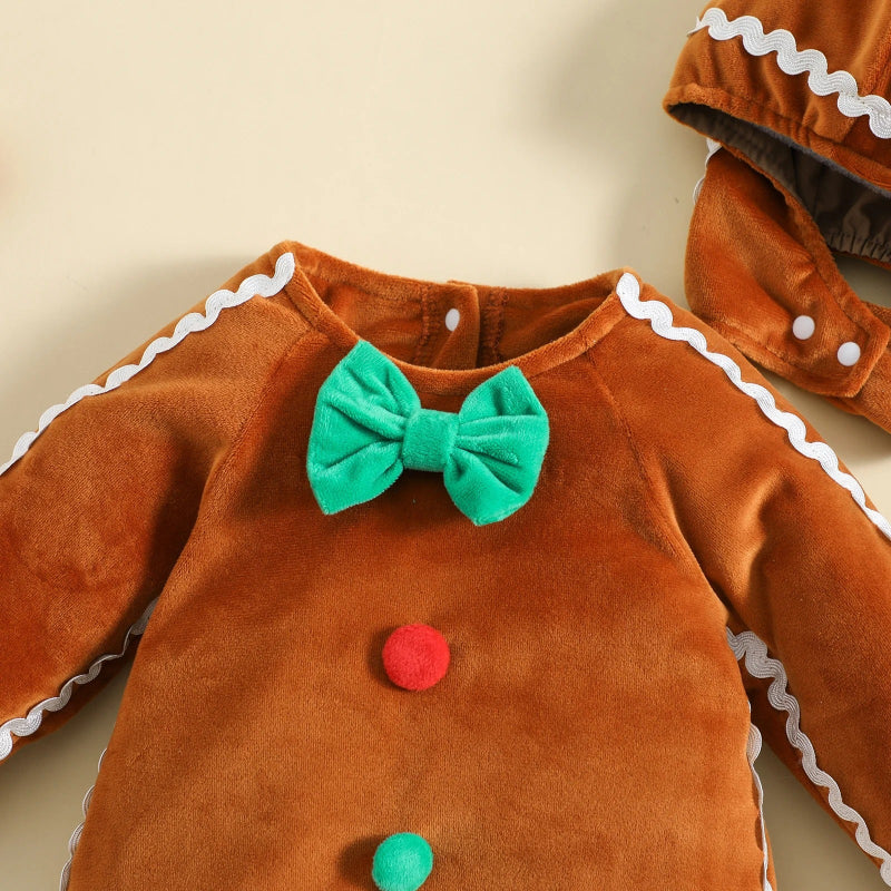 Boucle et bouton pyjama noel