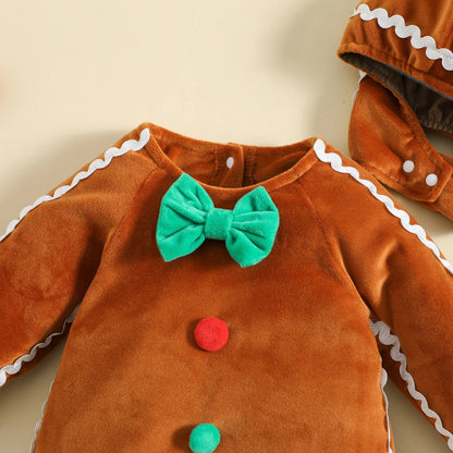 Boucle et bouton pyjama noel