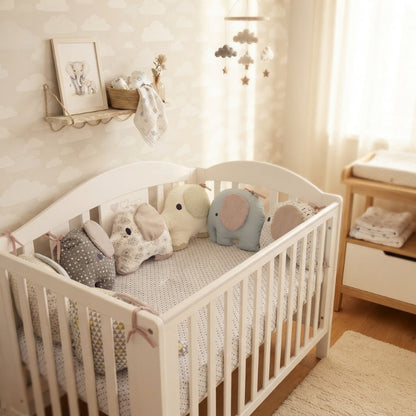 chambre bébé avec tour de lit bébé éléphant unis