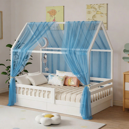 ciel de lit enfant bleu