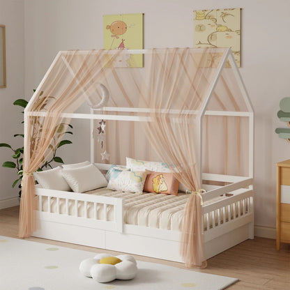 ciel de lit enfant caramel