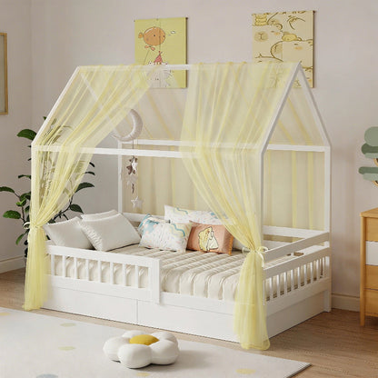 ciel de lit enfant jaune