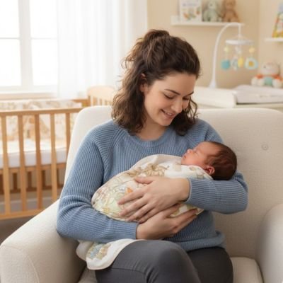 couverture- bébé-naissance-sommeil-féérique