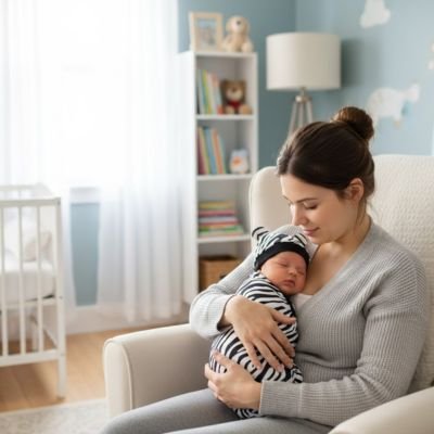 couverture- d'emmaillotage-maman-bébé-zèbre