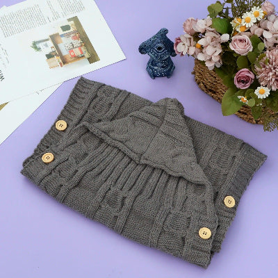 Couverture emmaillotage Bébé| Tricot - Création Bébé-Maman