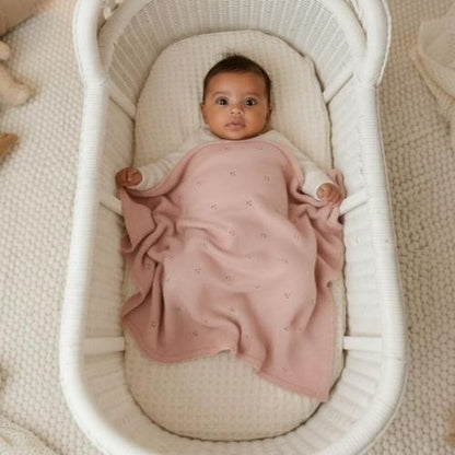 Couverture tricot pour bebe | Tricot Coton
