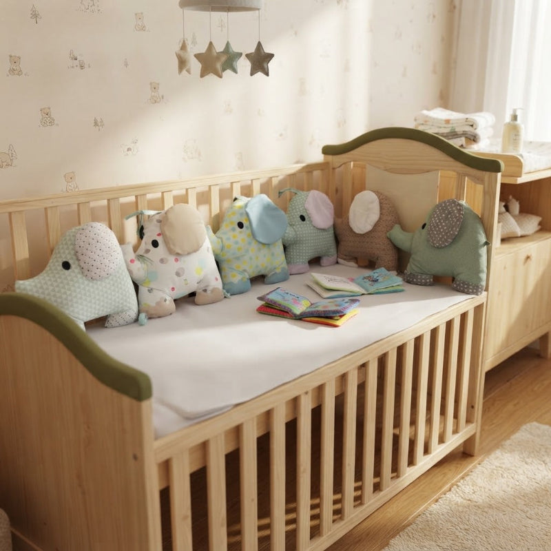 décor tour de lit bébé colorés