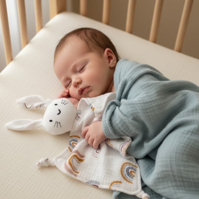  Lapin Doudou arc-en-ciel