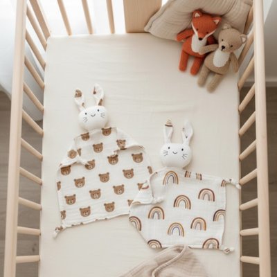 Lapin Doudou mousseline