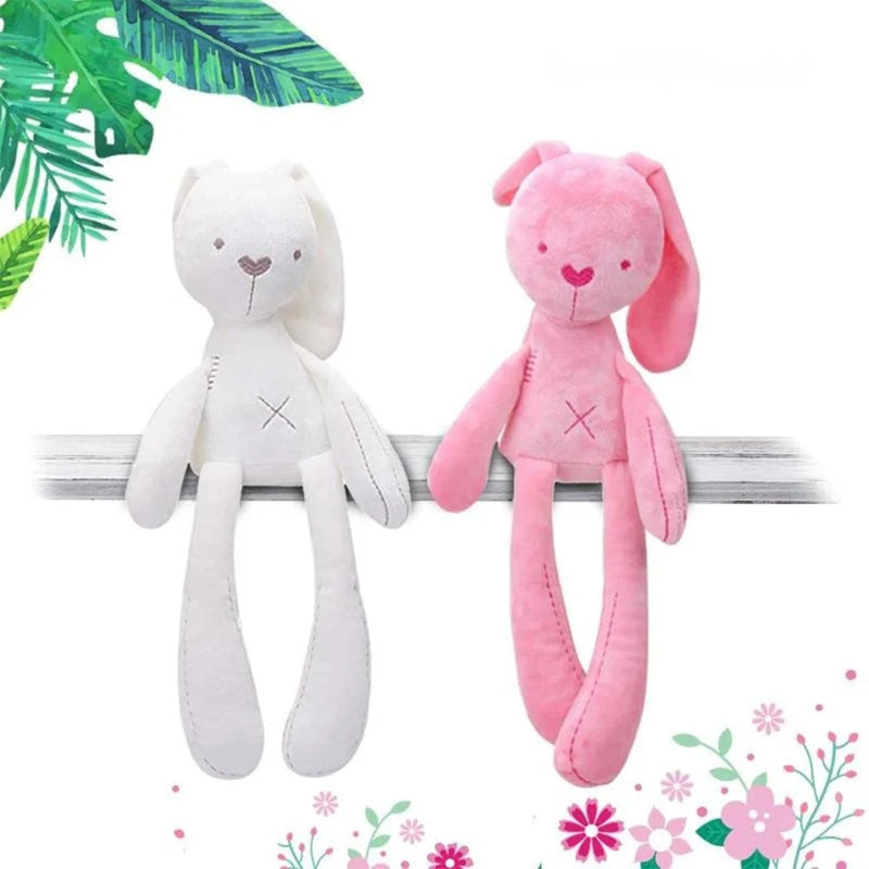 lapin-peluche-préféré-rose-blanc