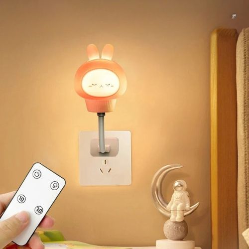 lapin veilleuse et sa télécommande