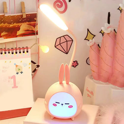 lapin veilleuse rose
