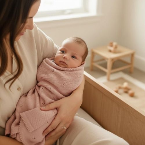 Couverture tricot pour bebe | Tricot Coton