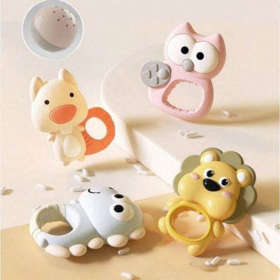 mobile musical bébé rose avec animaux détachables