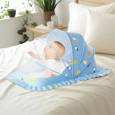 Moustiquaire lit bébé | planète bleu - Création Bébé-Maman