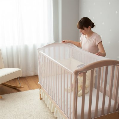 moustiquaire- lit -bébé-facile -installé