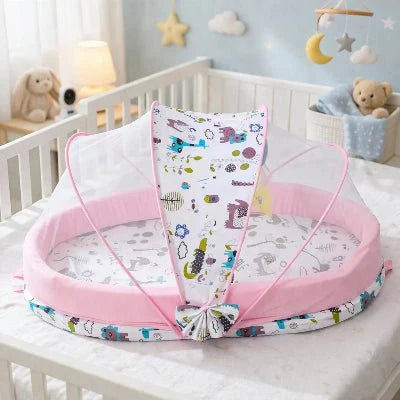 moustiquaire-cododo-animaux-zoo-rose
