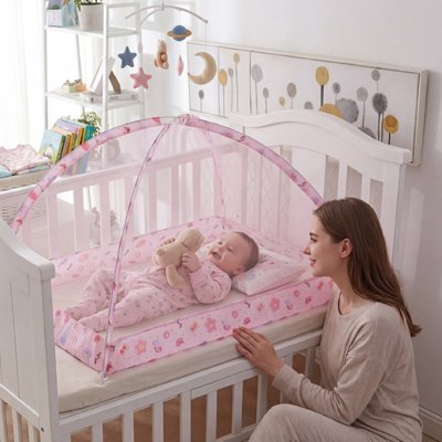 Moustiquaire lit bébé avec-maman