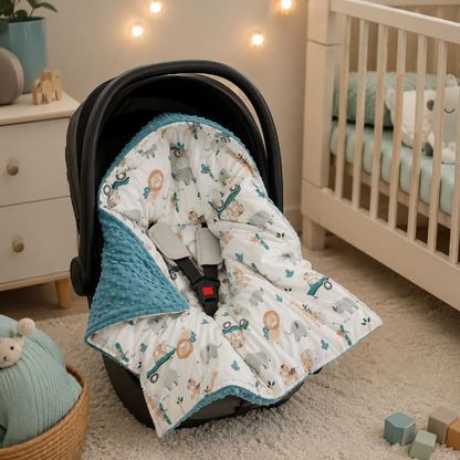 Nid d'ange siege auto dans chambre de bébé