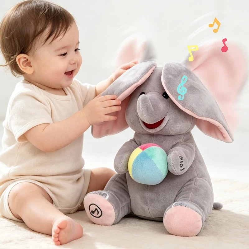 Peluche éléphant ami de bébé