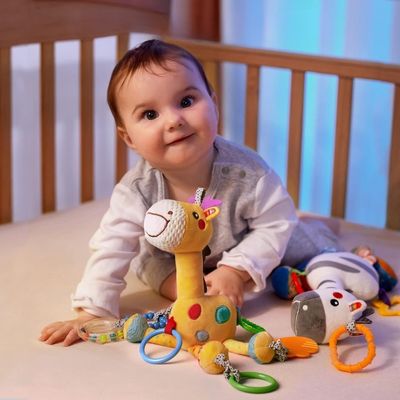 peluche-girafe-zébra-amusante
