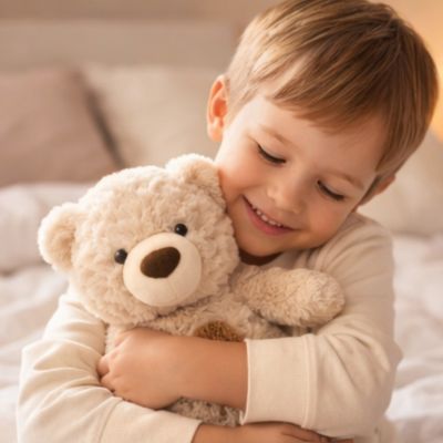 peluche-ours-avec-garcon