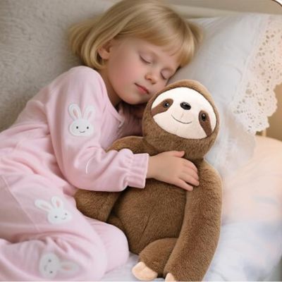 peluche ours paresseux sommeil paisible