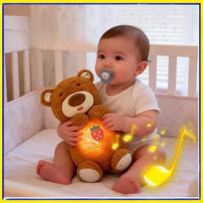 peluche qui respire et battement-coeur, calme bébé