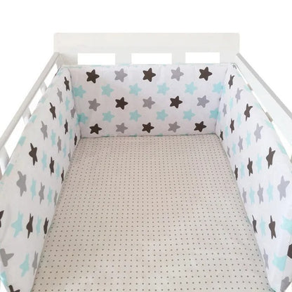 Tour de lit bébé étoile bleu