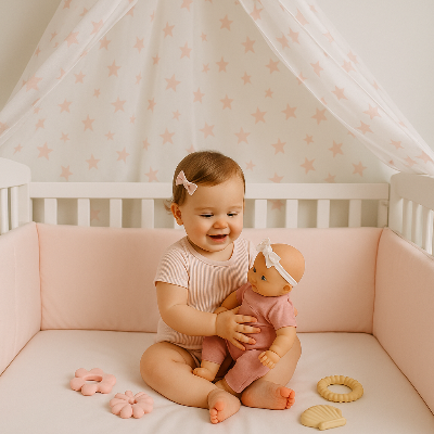 Tour de lit BeBe | Fille - Création Bébé-Maman