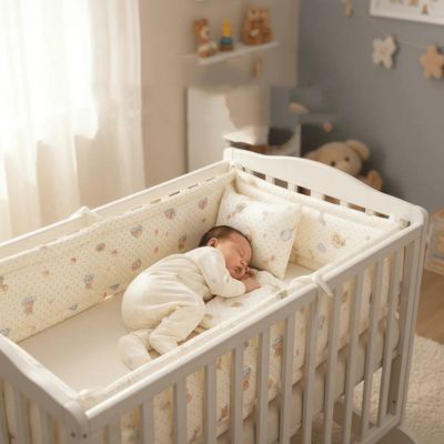 tour-de-lit-ourson-bebe-dort