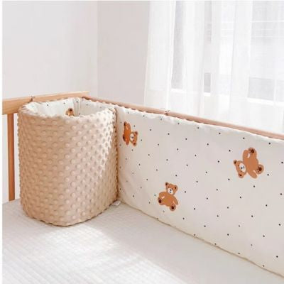 Tour de lit ourson-brun
