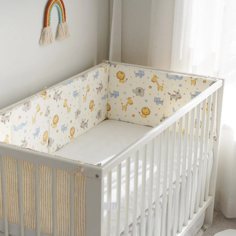 tour de lit pour bebe animaux jungle