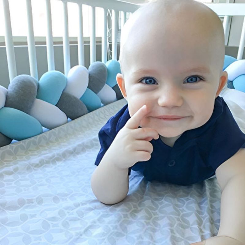 tour de lit tressé 3 couleurs