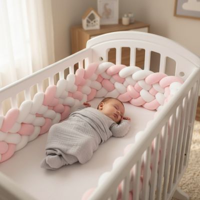 tresse de lit bébé emmailloté dort paisiblement