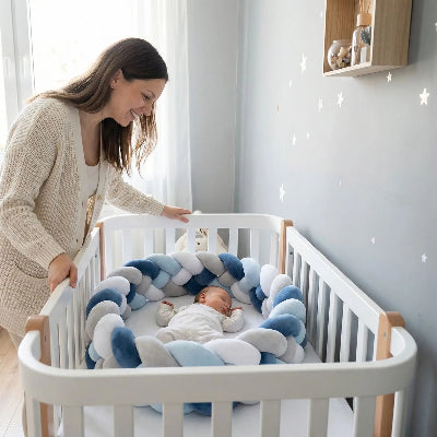 tresse-de-lit-bébé-maman