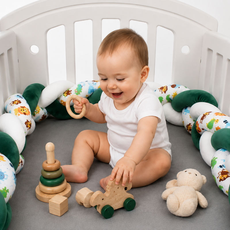 Tresse de lit bébé s'amuse berceau