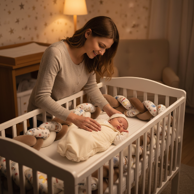 tresse de lit bébé, secure parentale