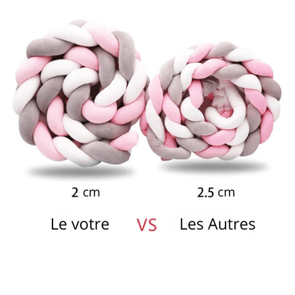 Tresse de lit | Rose trio - Création Bébé-Maman