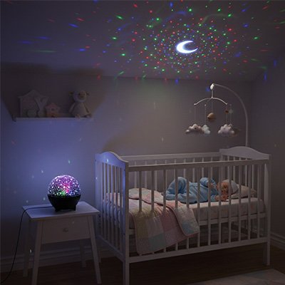 Veilleuse bébé projection plafond apaisante