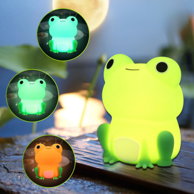 veilleuse-grenouille -en -silicone-4 couleurs