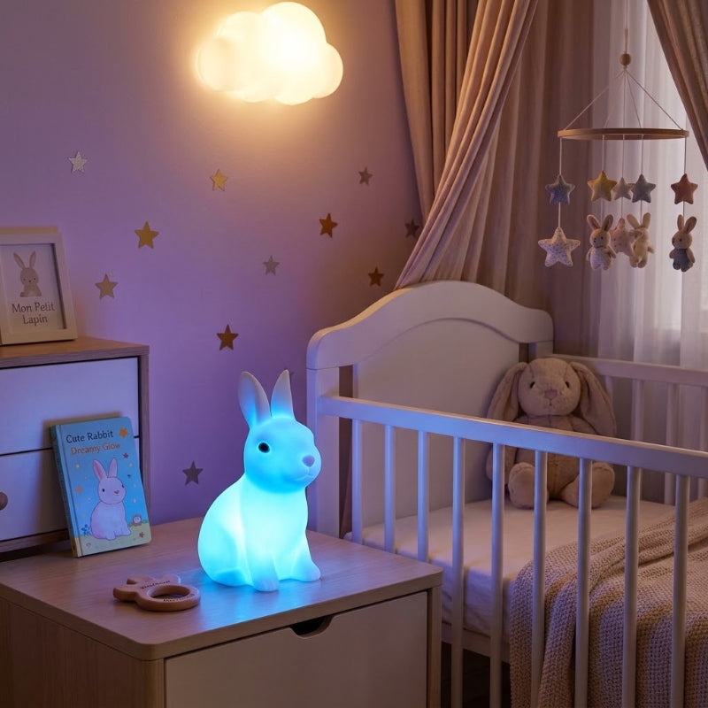 Veilleuse lapin LED décoration chambre