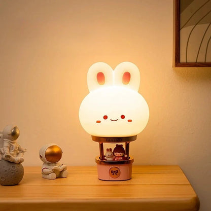 veilleuse lapin sur bureau