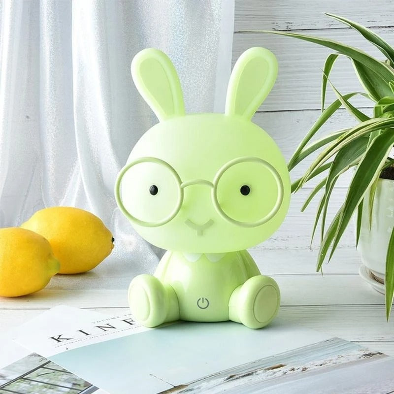 veilleuse lapin verte