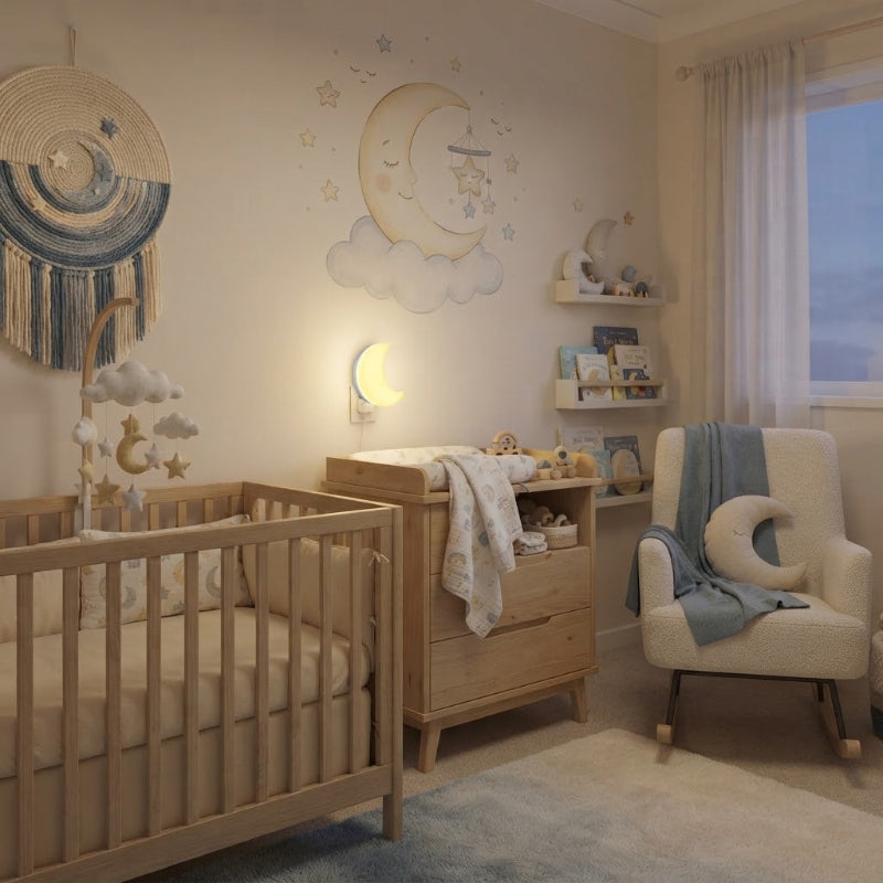 Veilleuse murale bebe comme déco chambre bébé