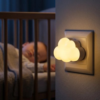 Veilleuse murale bebe dort