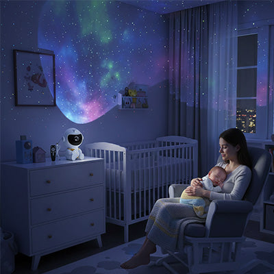 veilleuse projection astronaute apaisante