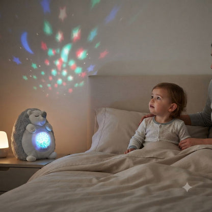 veilleuse projection bebe avec garçon qui grandit
