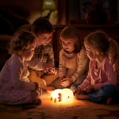 Veilleuse bébé avec amis